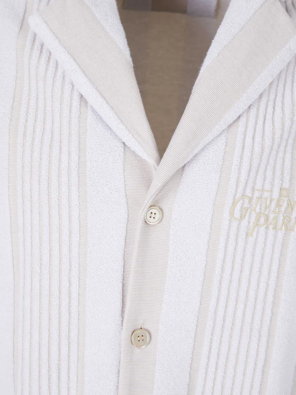Givenchy Gestreept overhemd met textuur Wit