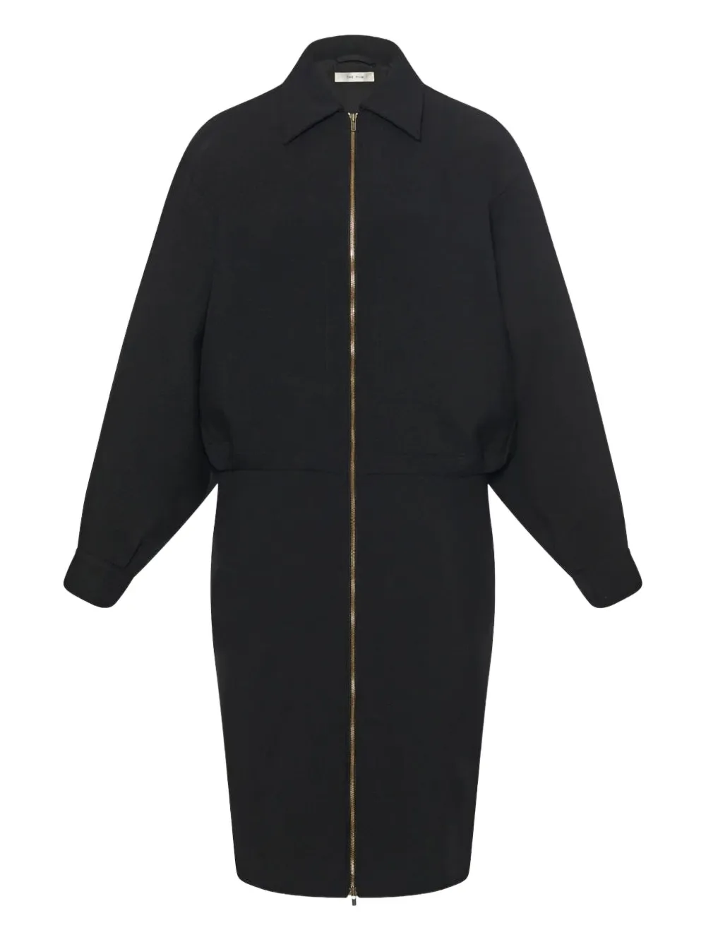 The Row Mave zip-front balloon-sleeve dress | Black | Image 1