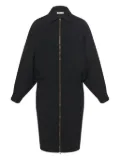 The Row Mave zip-front balloon-sleeve dress - Black