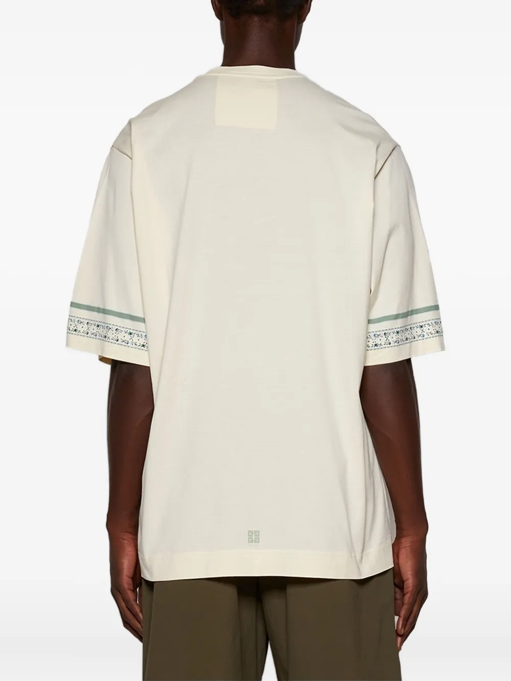 Givenchy T-shirt met bloemendetail Beige