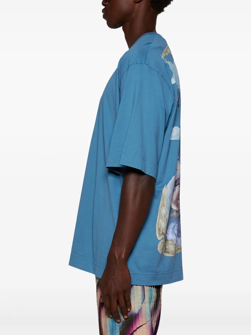 Givenchy T-shirt met logoprint Blauw