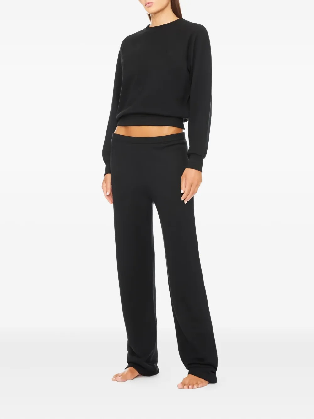 ETERNE Broek met elastische tailleband - Zwart