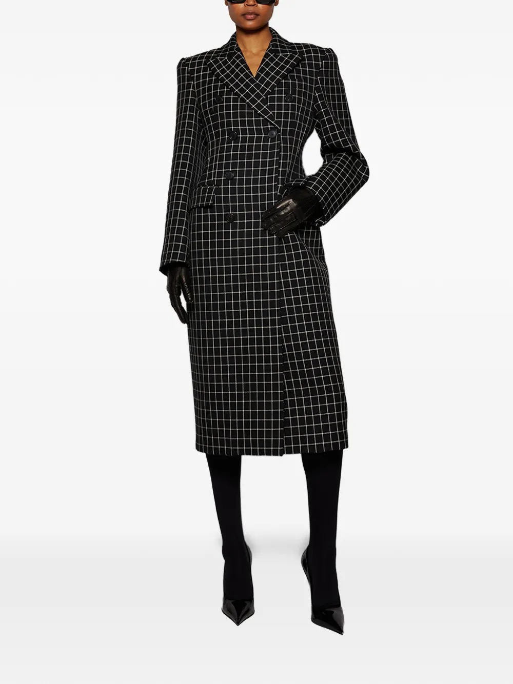 Miu Miu Leather Gloves In Black