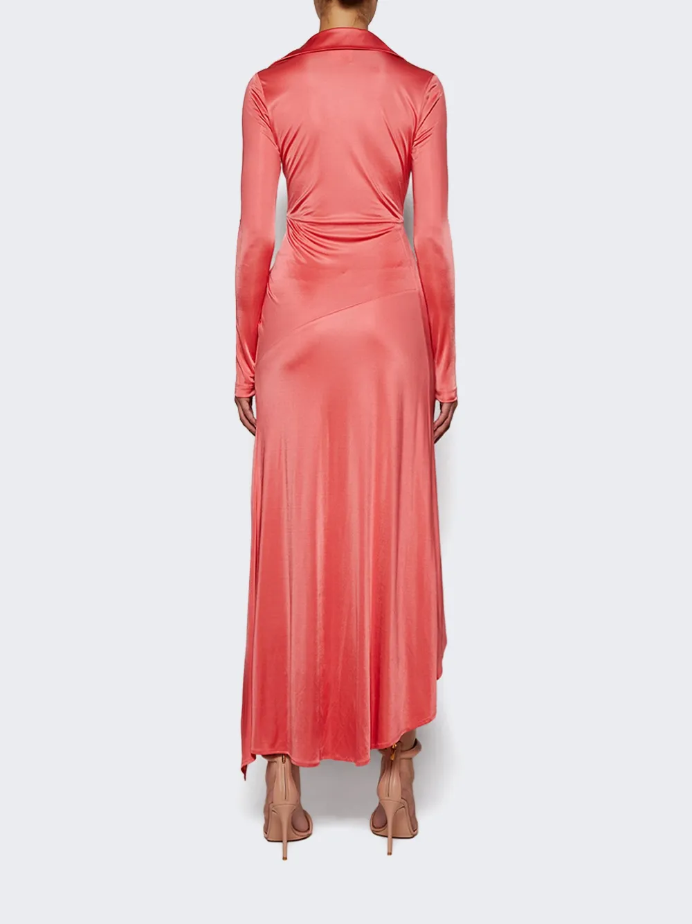 Givenchy Gedrapeerde midi-jurk Roze