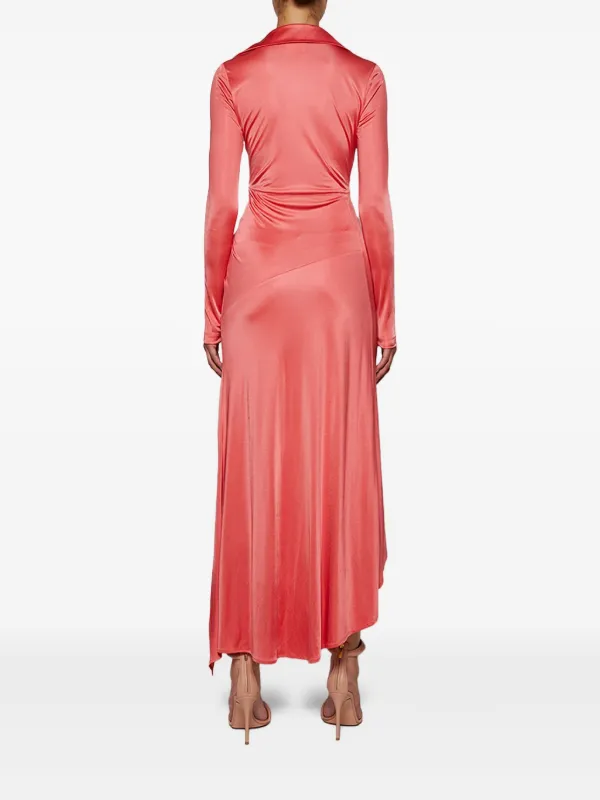 Givenchy Abito Midi Drappeggiato Rosa FARFETCH IT
