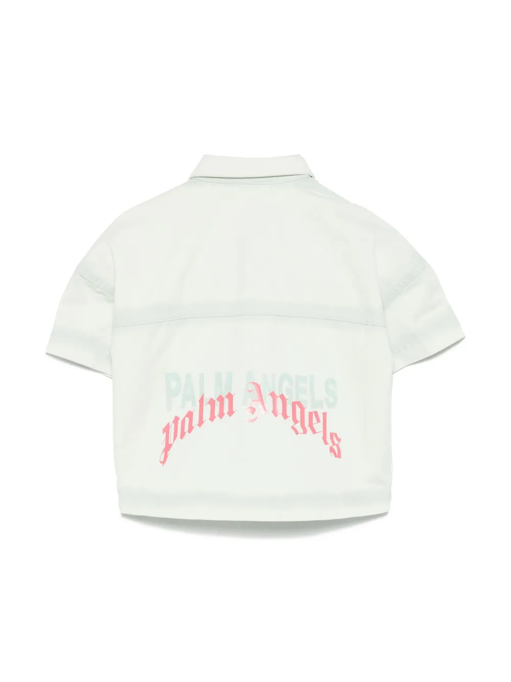 Palm Angels Kids spray-paint shirt - Groen