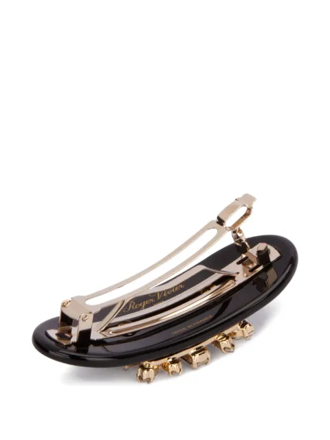 Roger Vivier crystal-embellished rectangle hair clip