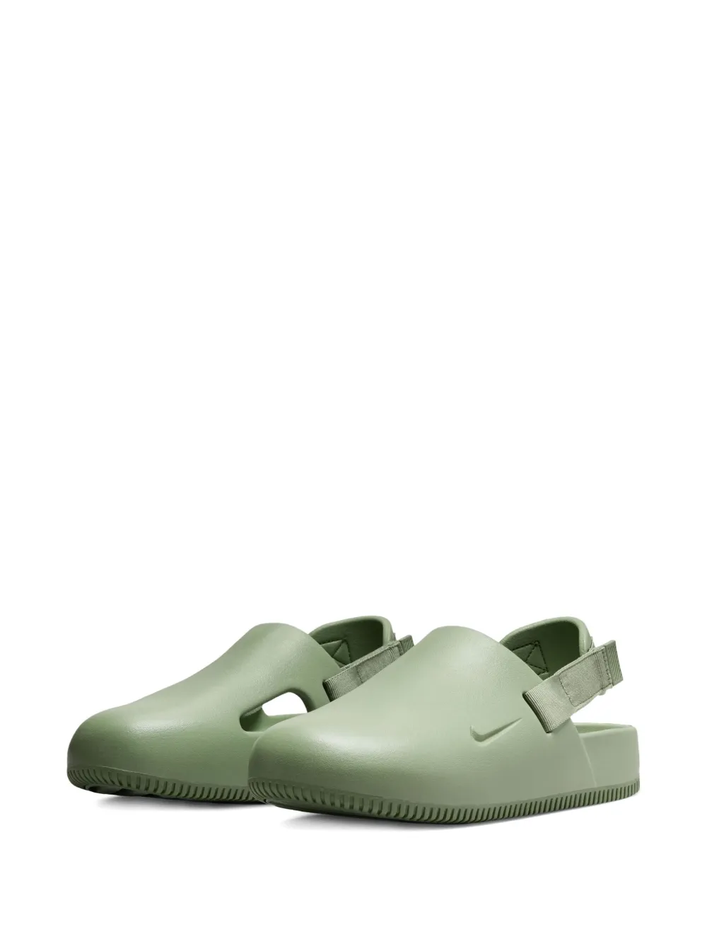 Nike Calm "Oil Green" muiltjes Groen