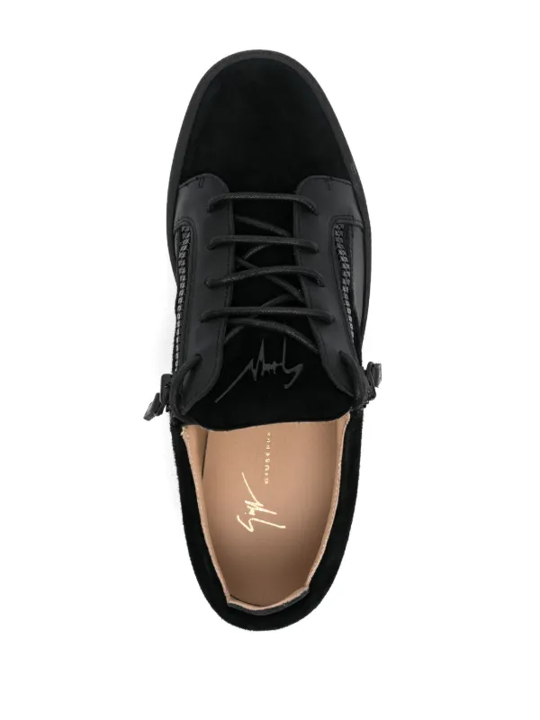 Giuseppe Zanotti Frankie double-zip low-top Sneakers | Black