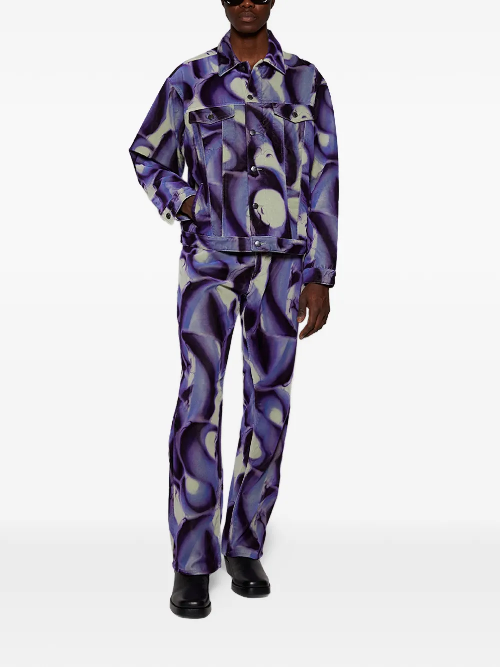 Casella Meyer velvet allover jacket | Bomber Jackets | Image 2