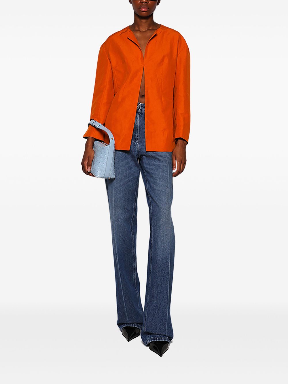 Givenchy open-front blouse - Orange