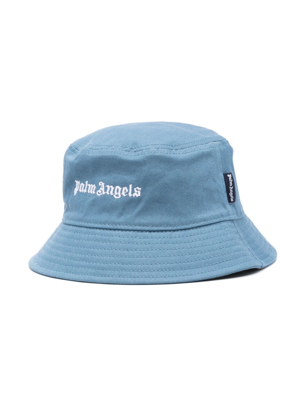 Palm Angels Kids Vissershoed met geborduurd logo Blauw