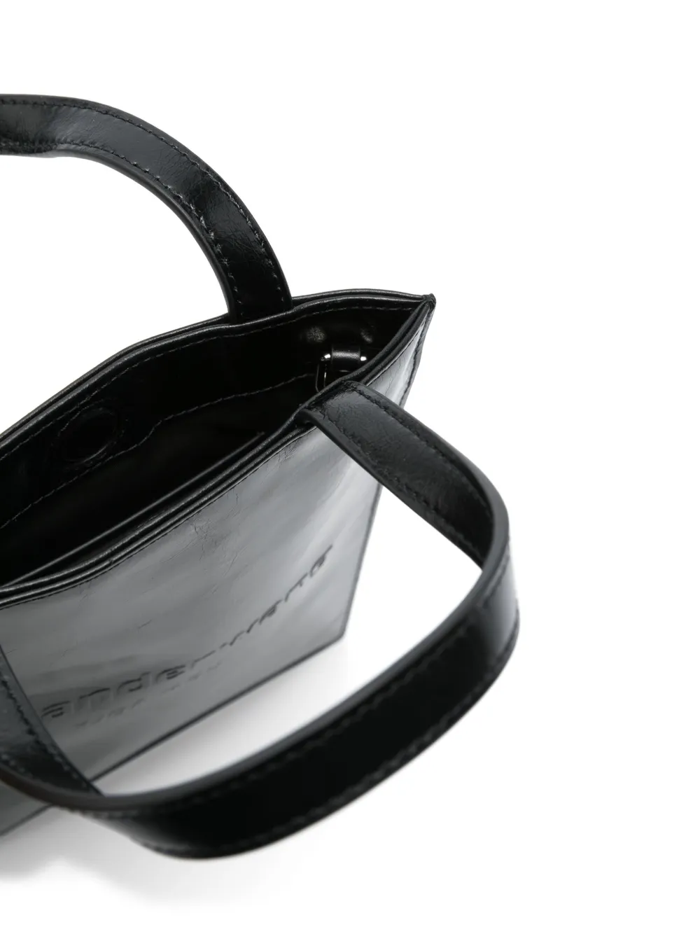 Alexander Wang Small Pinch Leather Tote Bag In Black