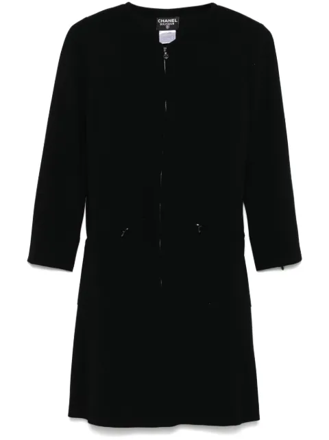 CHANEL Pre-Owned vestido midi de lana 1997