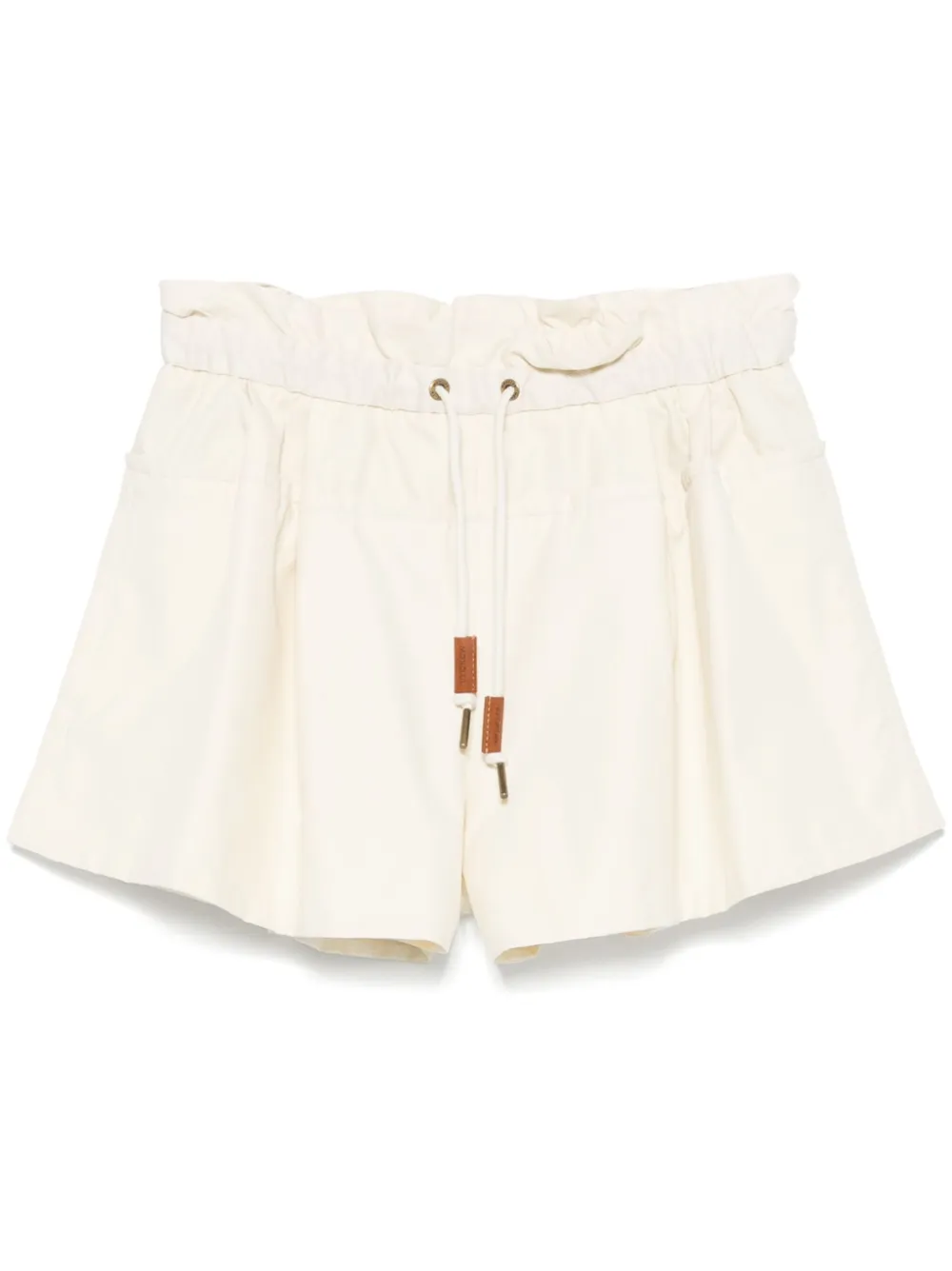 Moncler Shorts met trekkoordtaille Beige