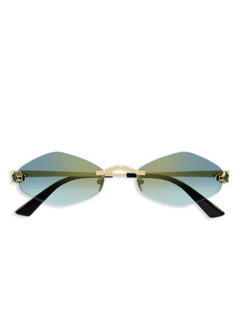 Cartier Eyewear Panther geometric-frame sunglasses