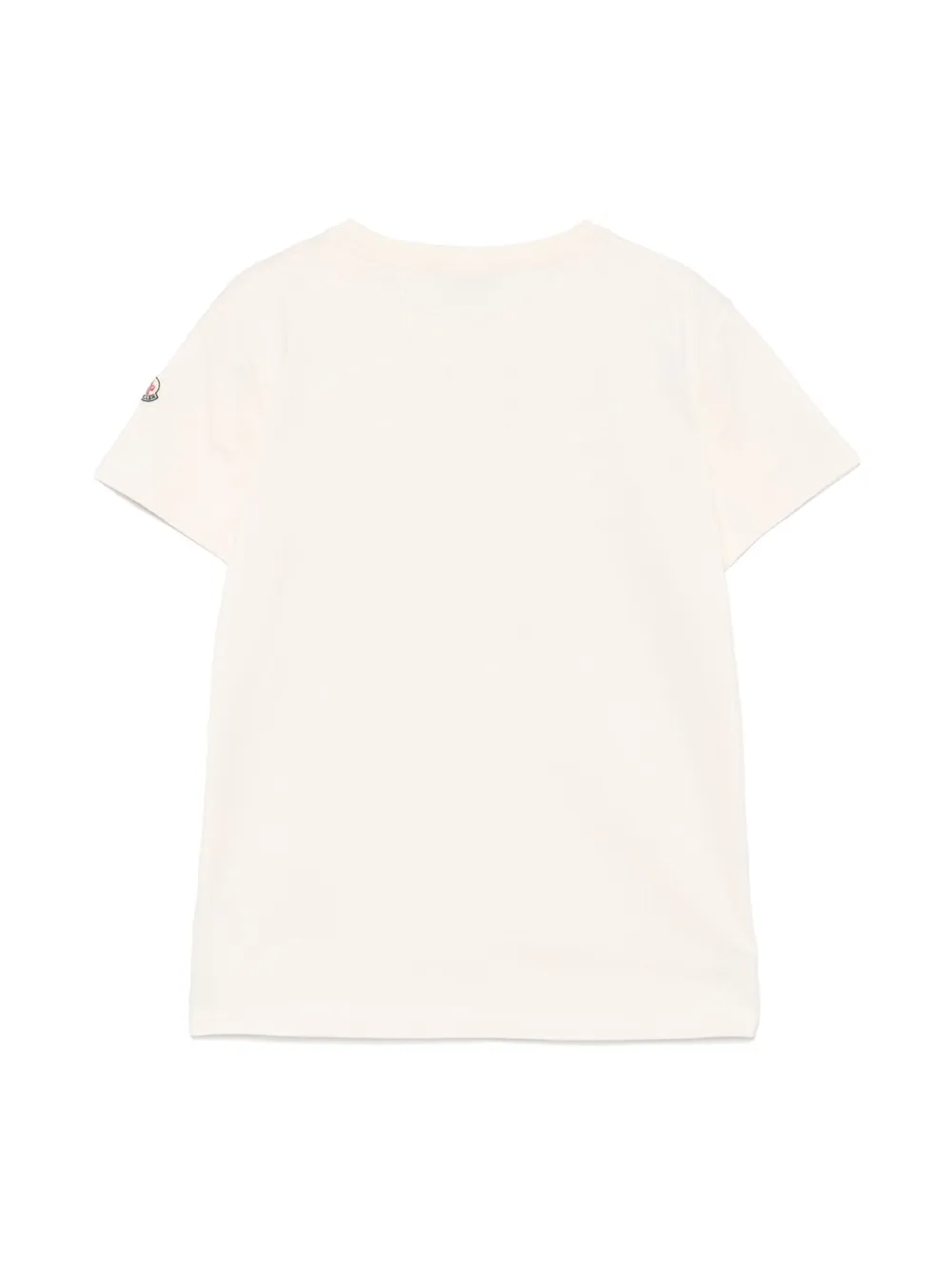 Moncler Enfant T-shirt met bloemenpatroon - Beige