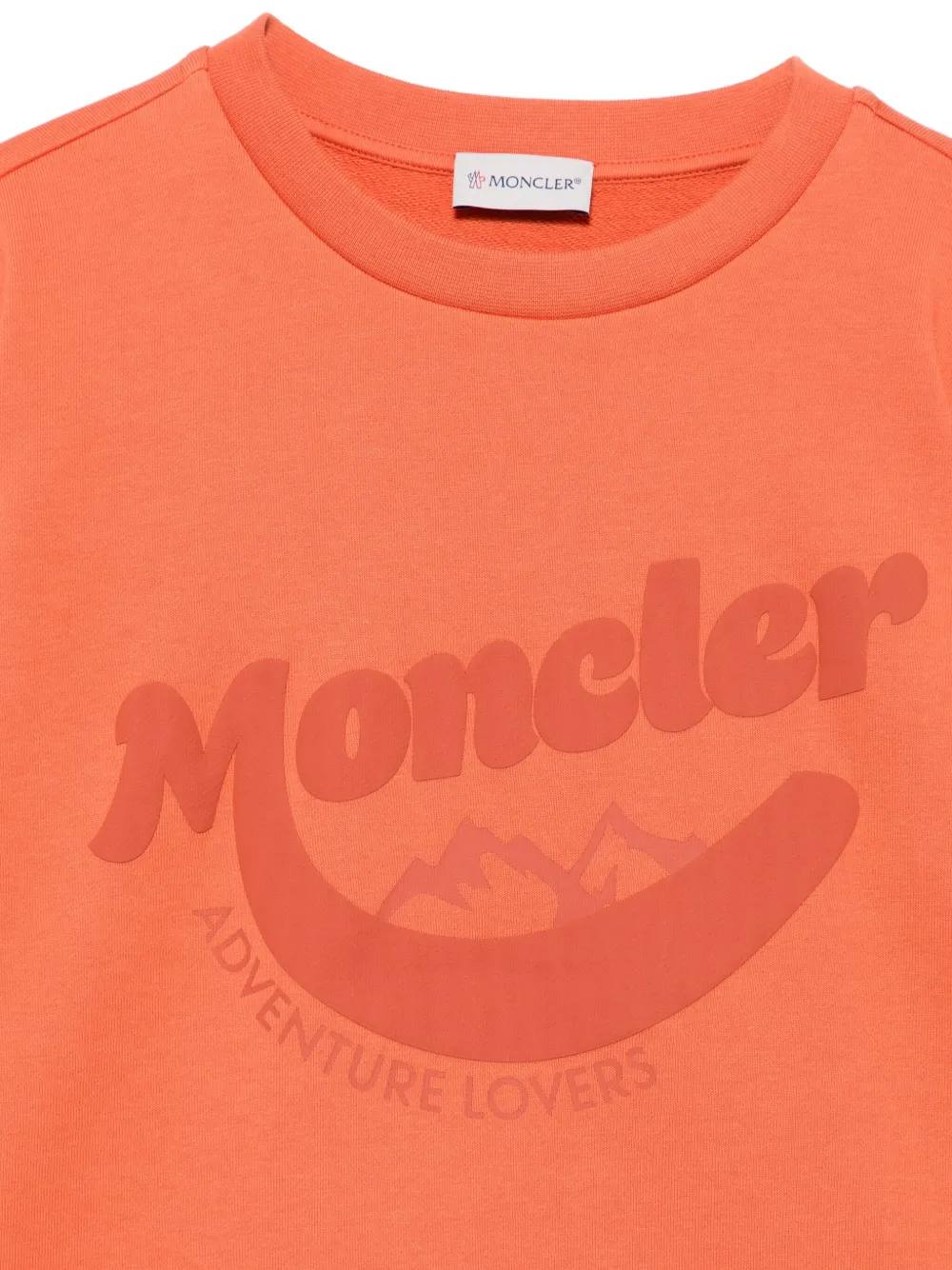 Moncler Enfant Sweater met logoprint Oranje
