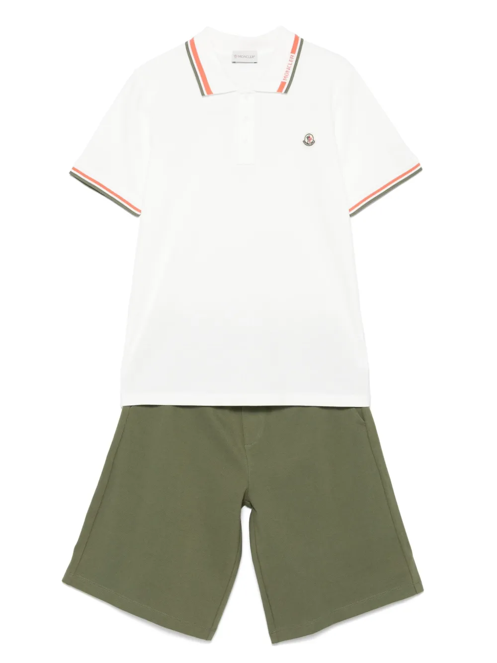 Moncler Enfant Shorts met logopatch Groen