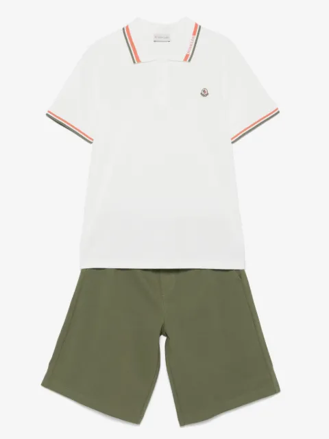 Moncler Enfant logo-patch shorts set