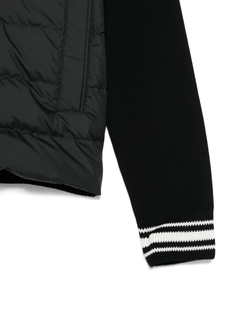 Moncler Enfant Jack met vlakken Zwart
