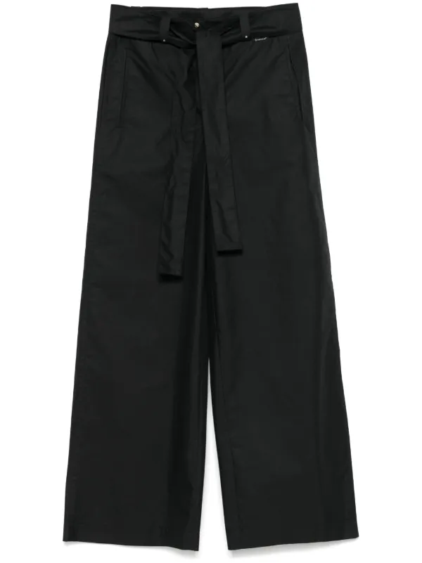 Moncler Tied-waist Trousers in Black