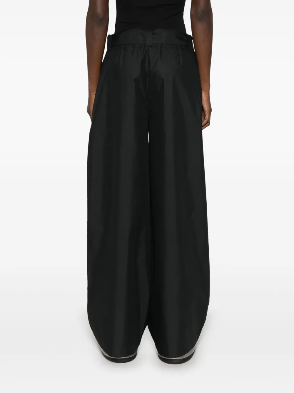 Moncler Broek met gestrikte taille Zwart