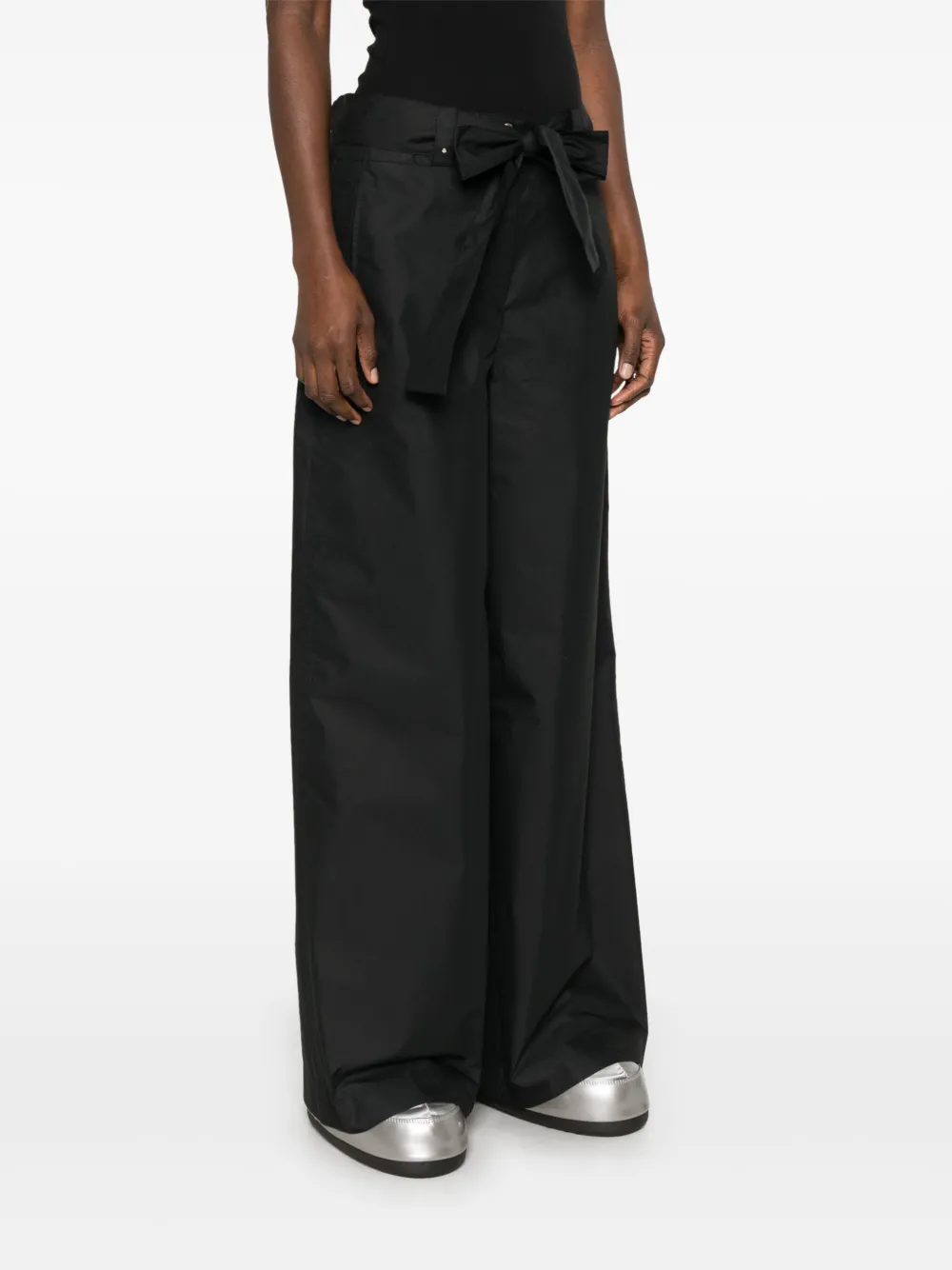 Moncler Broek met gestrikte taille Zwart