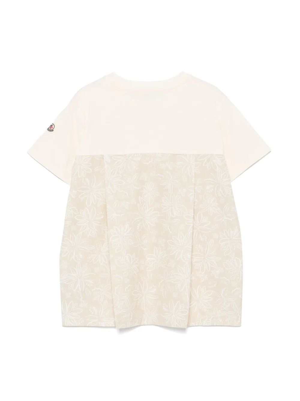 Moncler Enfant T-shirt met bloemenprint - Beige