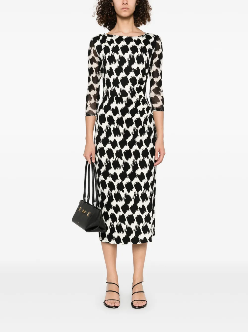 DVF Diane von Furstenberg Linea midi dress - Beige