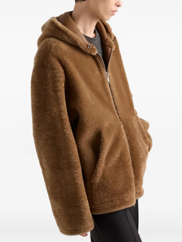 Prada Shearling Jacket | Brown | FARFETCH