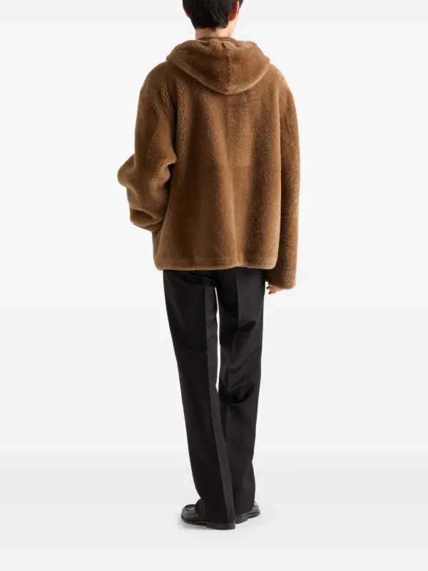24AW new/PRADA コットンコーデュロイジャケット Jacket Brown Prada Shearling Jacket | Brown | FARFETCH