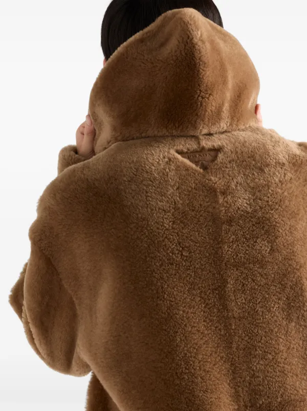 Prada Shearling Jacket | Brown | FARFETCH