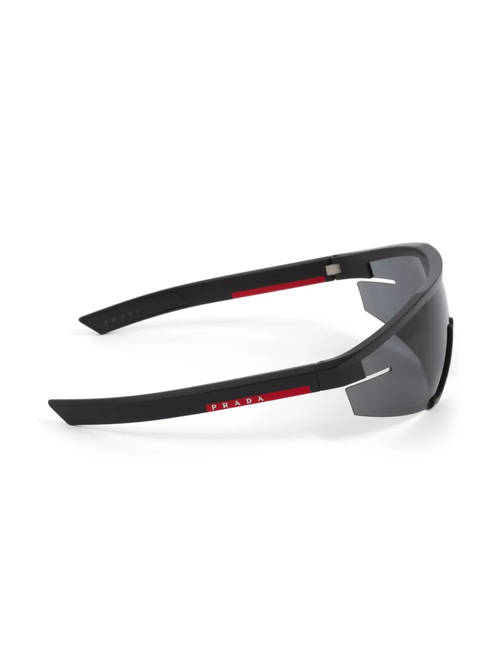 Prada Linea Rossa Impavid Sunglasses In Black