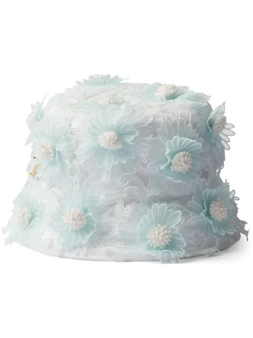Prada bob en guipure - Blanc - Prada - Modalova