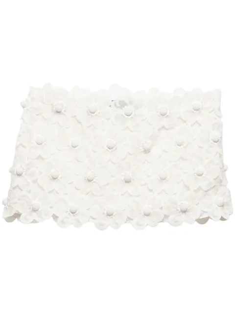 Prada guipure lace skirt