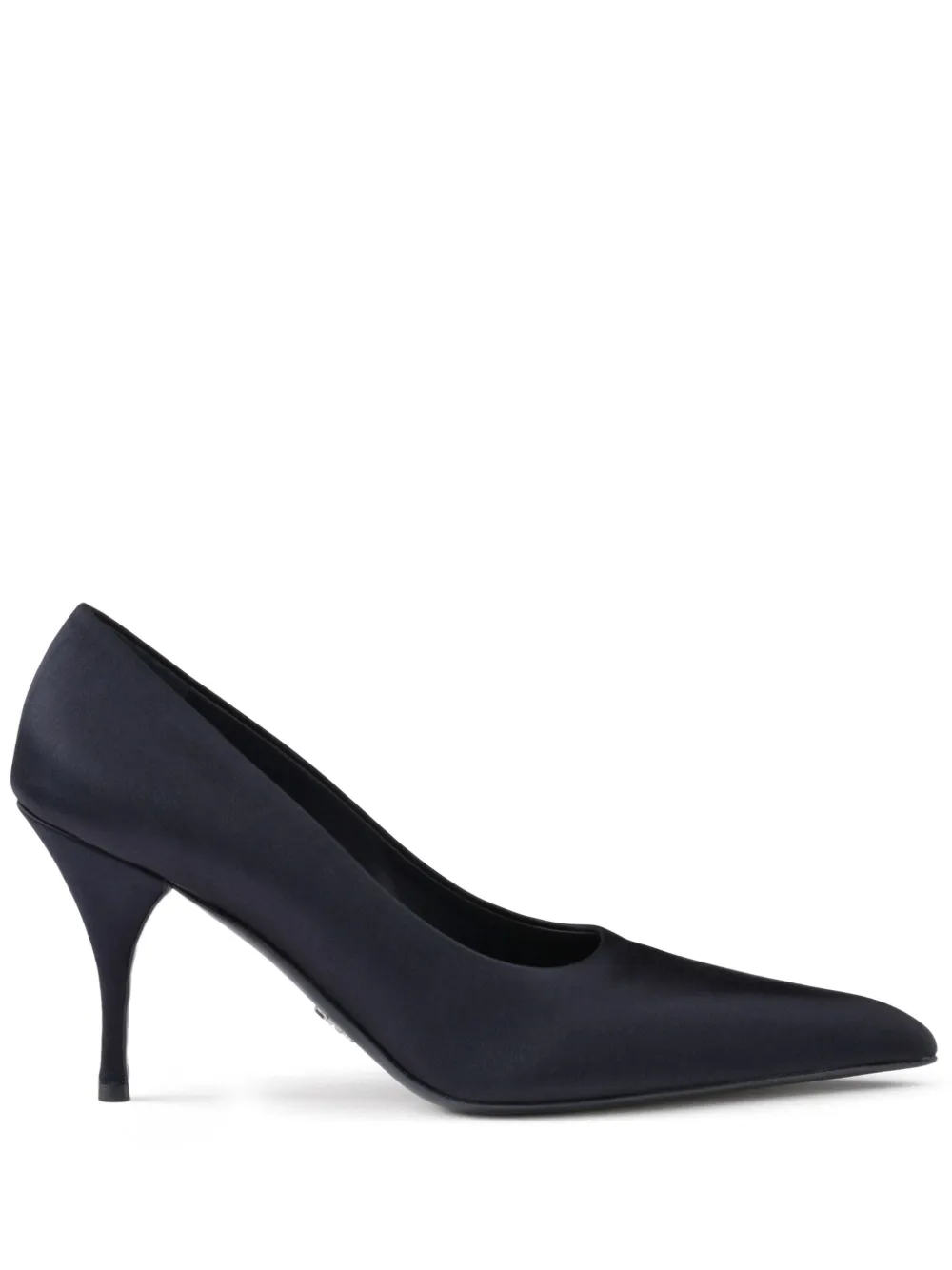 Prada 85mm satin pumps Blue