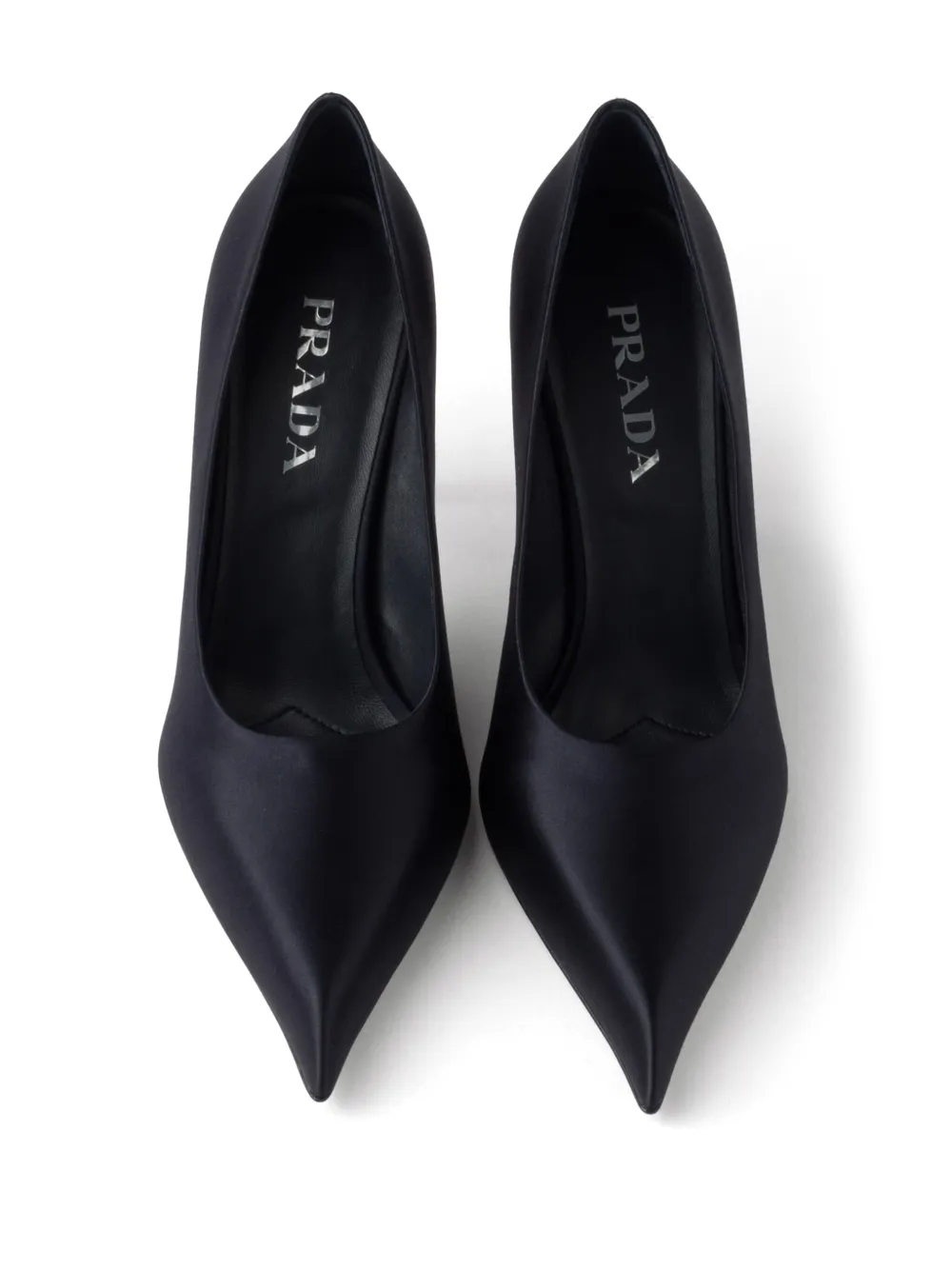 Prada 85mm satin pumps Blue