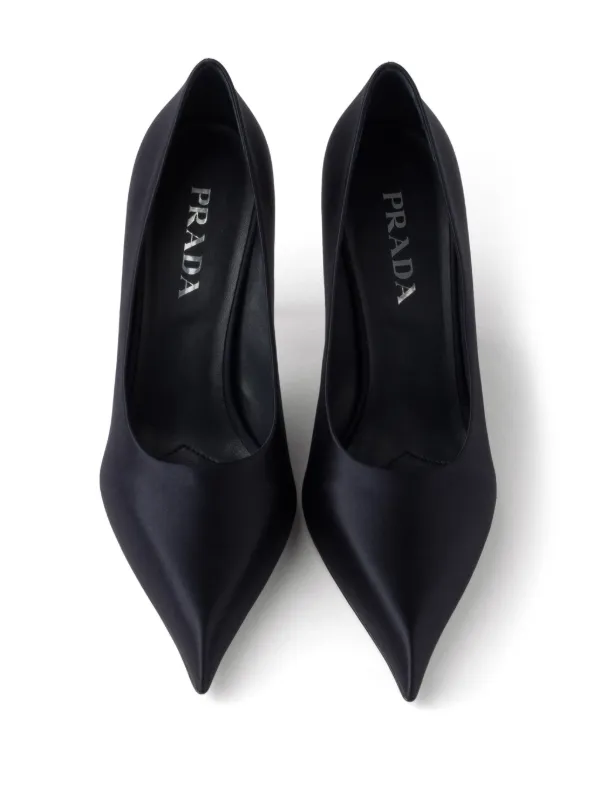 Prada サテンパンプス | ブルー | FARFETCH JP