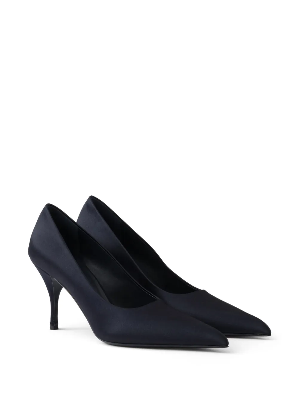 Prada 85mm satin pumps Blue