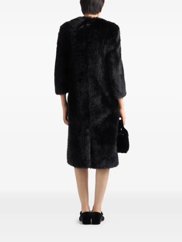 Prada Aspen Coat | Black | FARFETCH