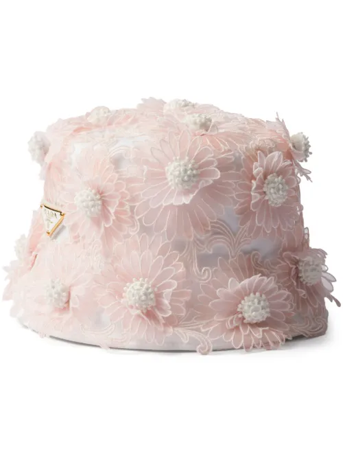 Prada bob en guipure - Rose - Prada - Modalova