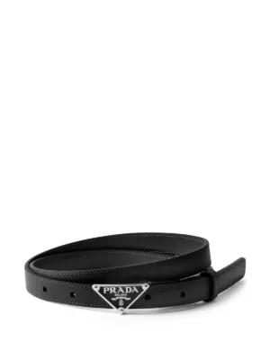 Prada サフィアーノレザー ベルト | ブラック | FARFETCH JP