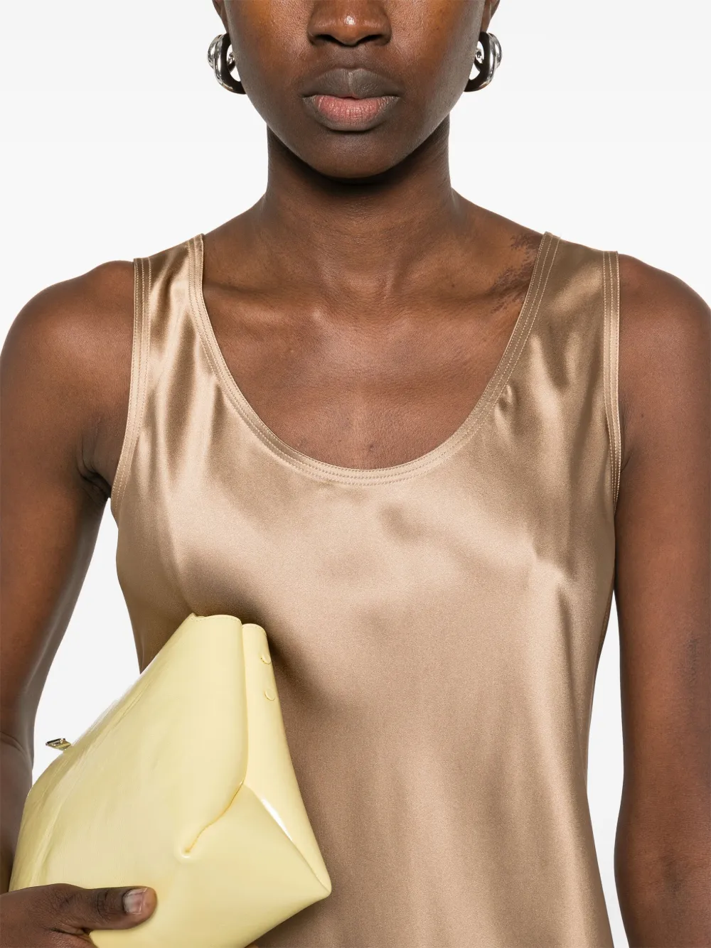 Max Mara Banjo midi-jurk Bruin