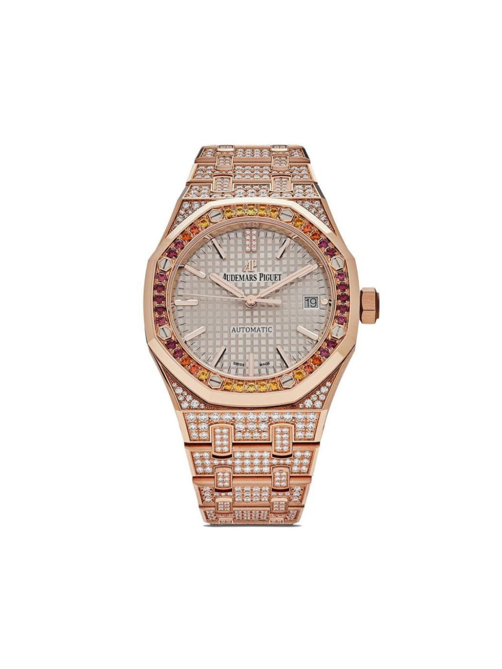 2021 18K rose gold Royal Oak multi-stone 37mm