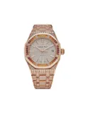 Audemars Piguet 2021 18K rose gold Royal Oak multi-stone 37mm - Silver