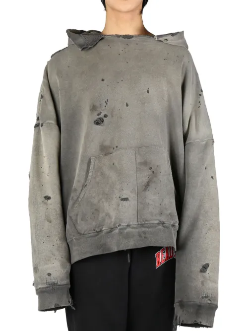 Readymade distressed hoodie - Gris - Readymade - Modalova