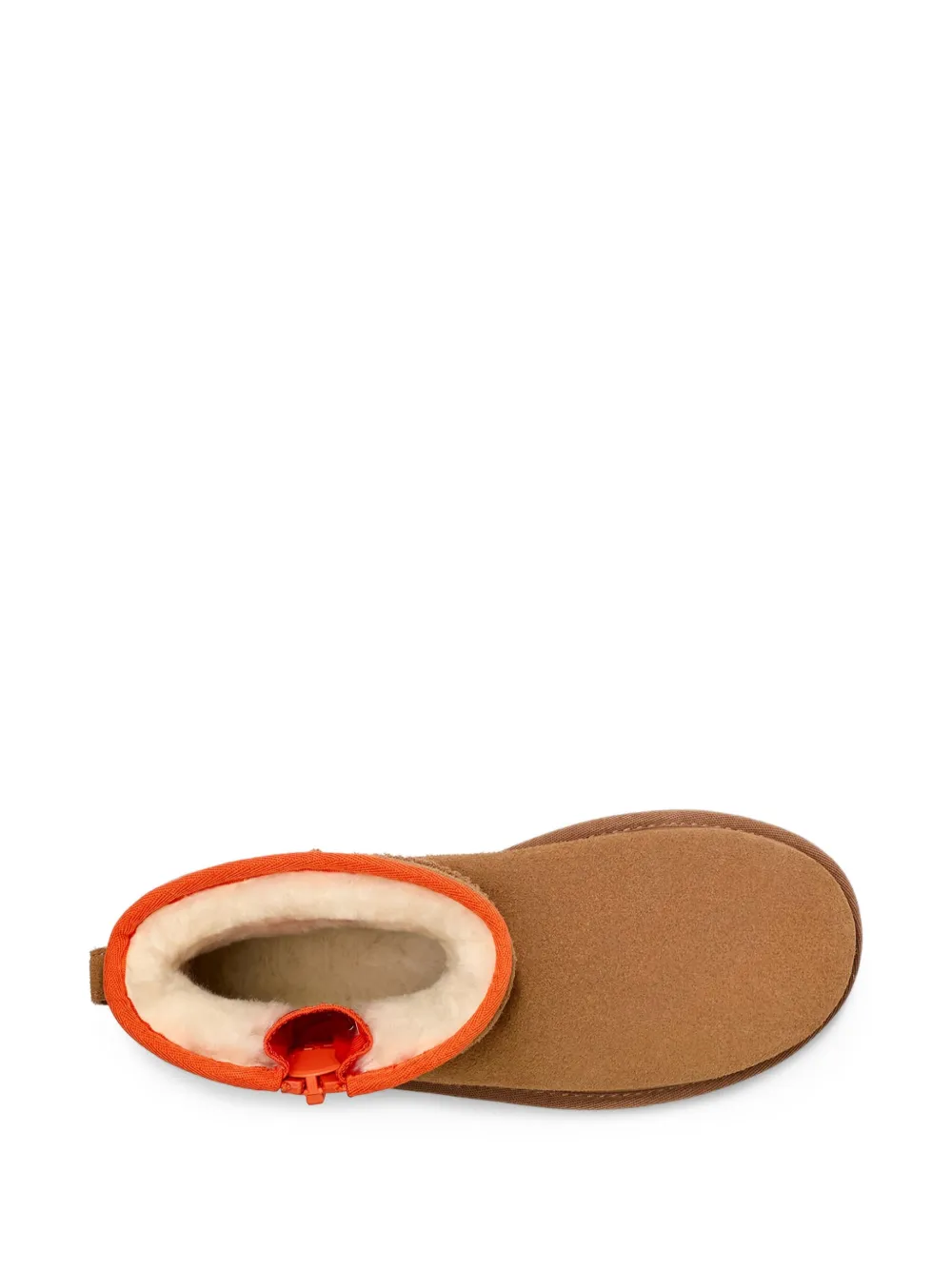 UGG Classic Mini Zipper Tape Logo "Chestnut" boots Brown