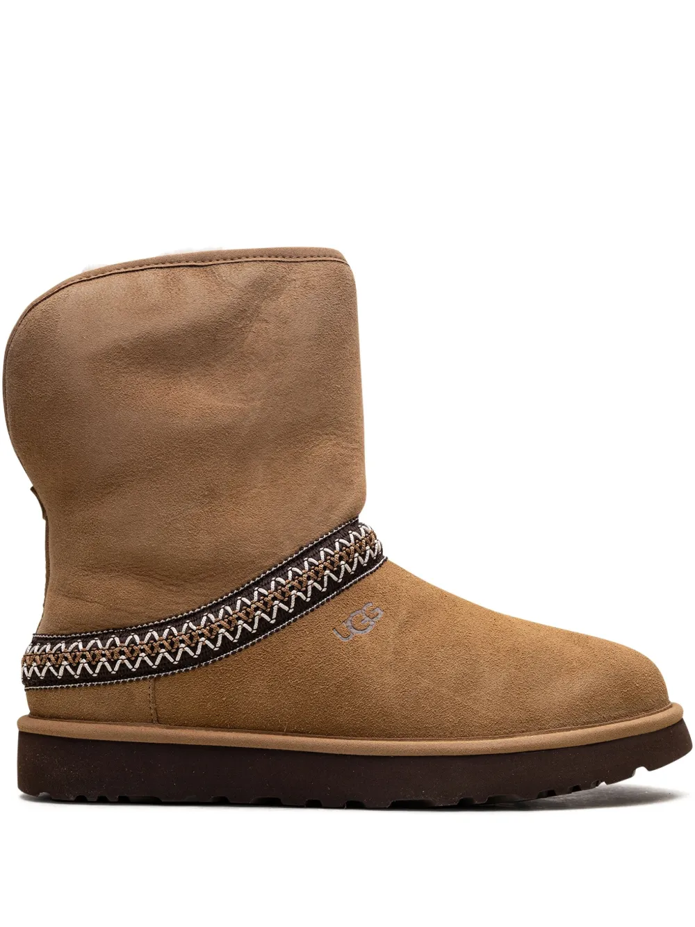 UGG Classic Short Crescent "Chestnut" boots Brown