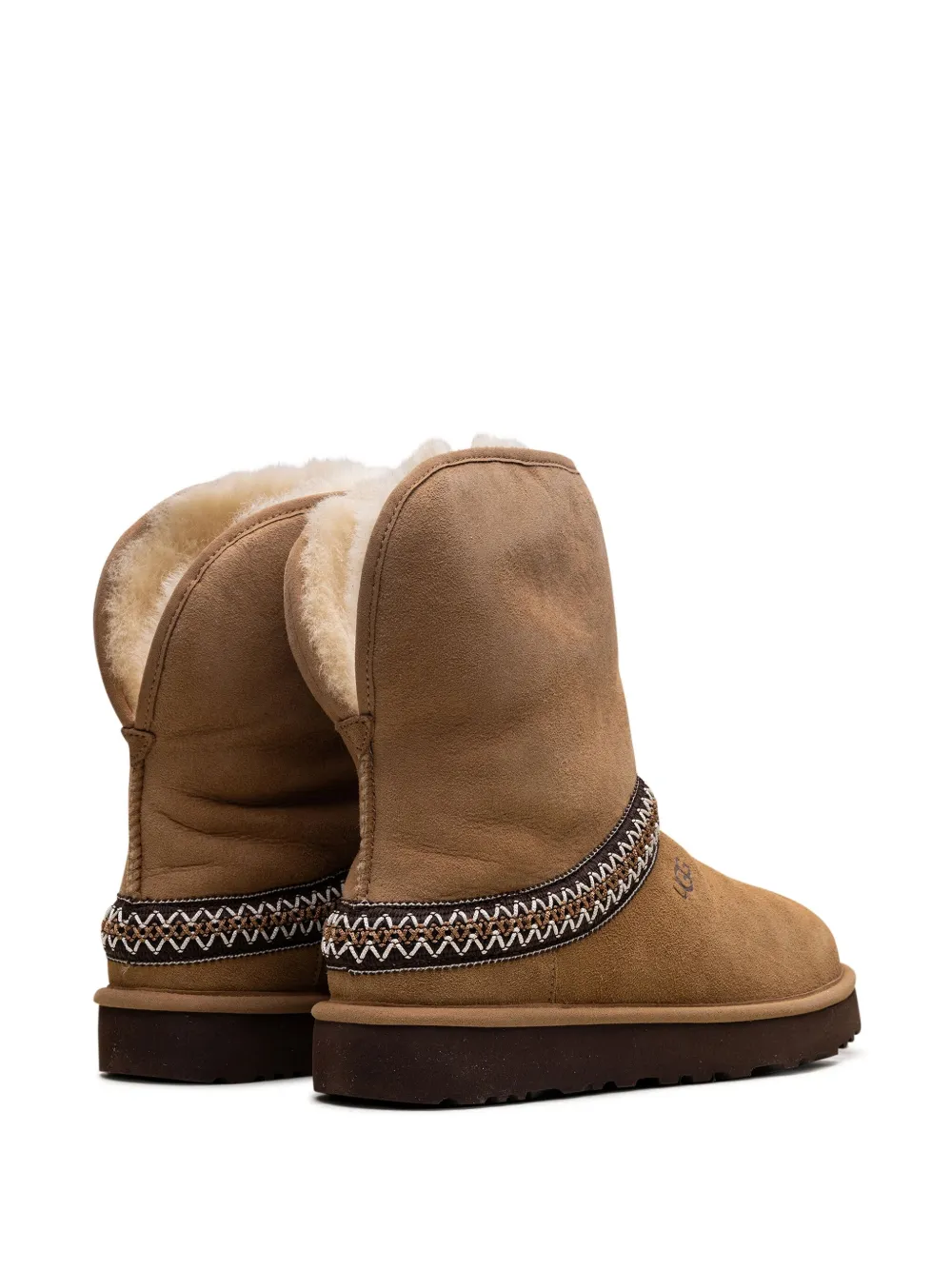 UGG Classic Short Crescent "Chestnut" boots Brown